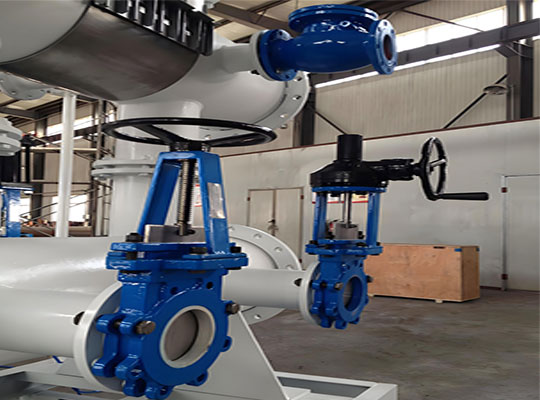 伞齿轮刀闸阀现场应用